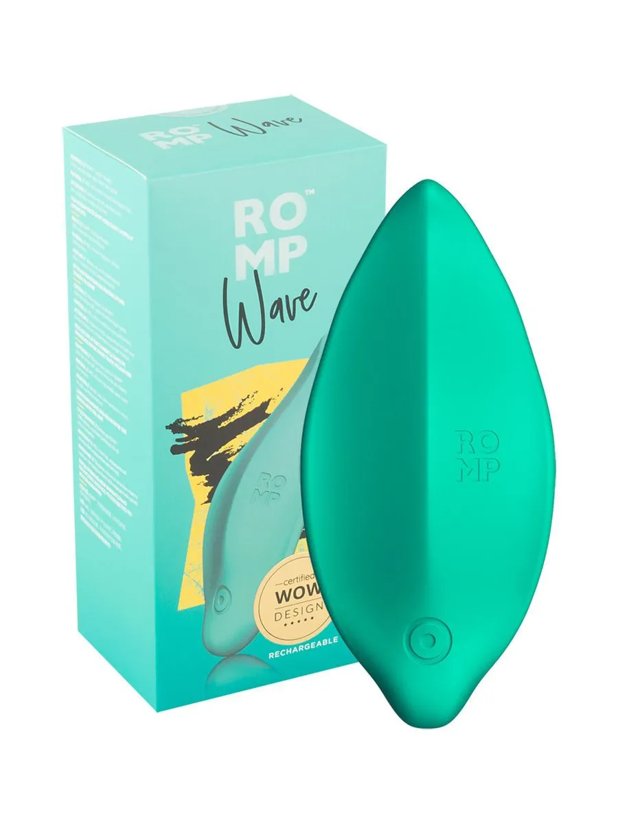 ROMP Wave: Aufliegevibrator, türkis ROMP Wave: Aufliegevibrator, türkis