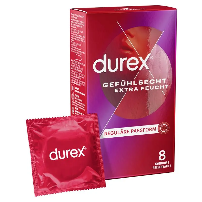Durex Gefühlsecht Extra Feucht - 8 Stk Durex Gefühlsecht Extra Feucht - 8 Stk