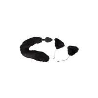 Bad Kitty Pet Play Plug & Ears: Analplug und Plüschohren, schwarz Bad Kitty Pet Play Plug & Ears: Analplug und Plüschohren, schwarz