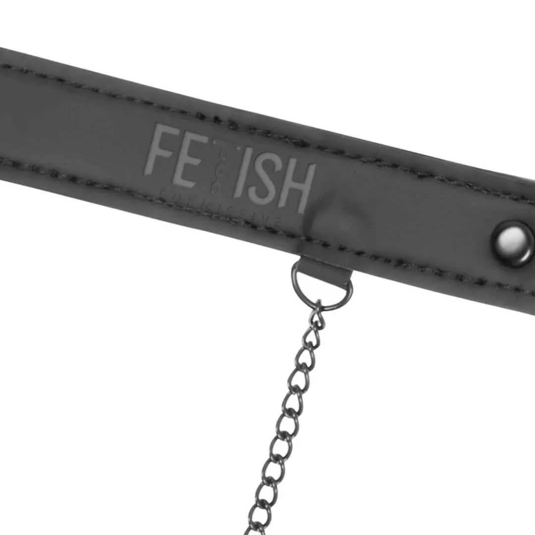 Veganes Lederhalsband mit Nippelklemmen – Bild 5