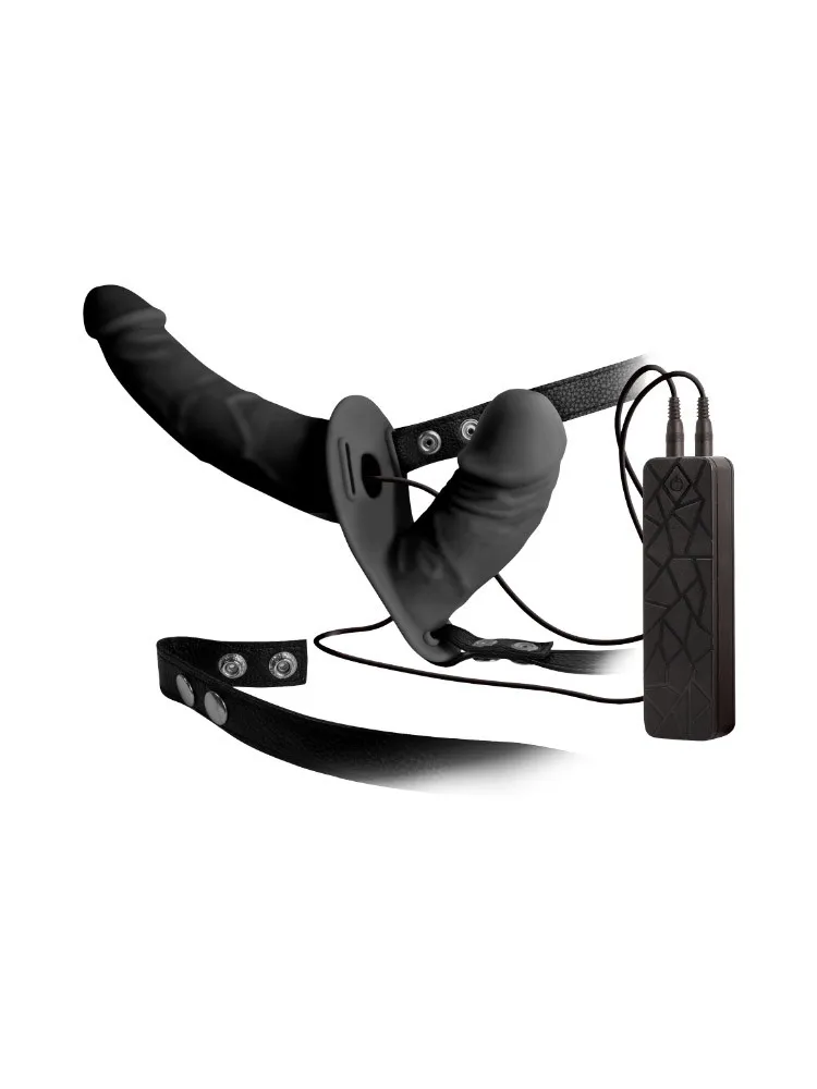 Double Thruster: Vibro-Strap-On, schwarz Double Thruster: Vibro-Strap-On, schwarz