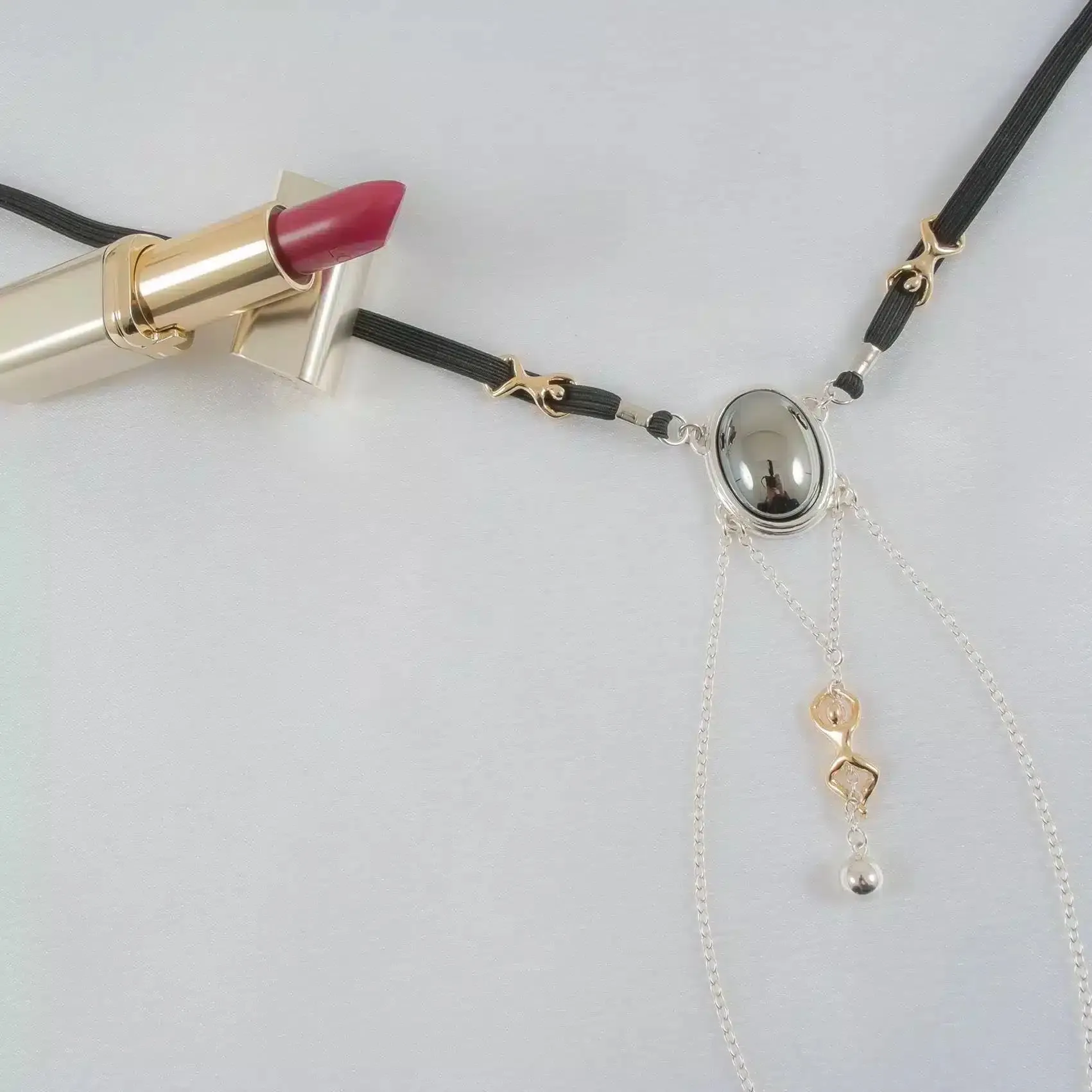 Sylvie Monthulé - G-String Ungeduldiges Verlangen | Silber Maat 34 – Bild 3