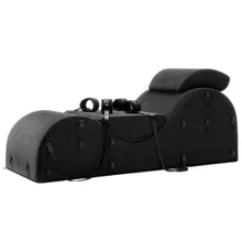 Liebesmöbel „Black Label Esse“ mit Handfesseln und Augenmaske Liebesmöbel „Black Label Esse“ mit Handfesseln und Augenmaske