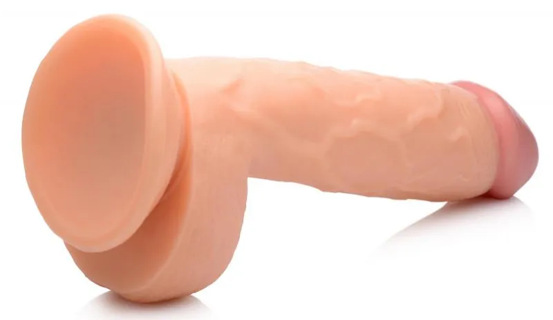 Pop Peckers - Poppin Realistischer Dildo Beige - 20cm – Bild 4