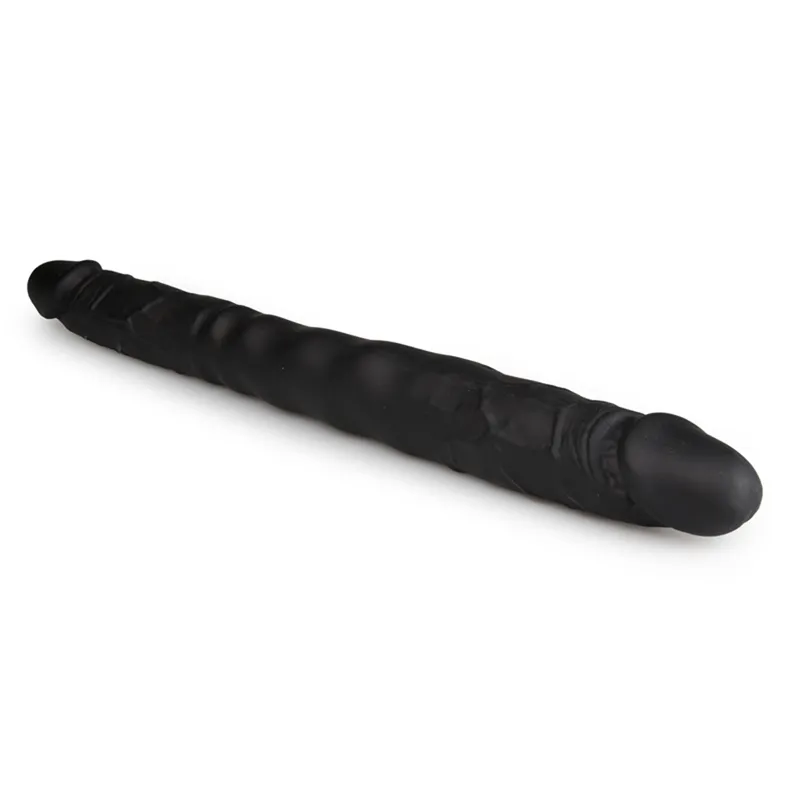 Doppelendiger Dildo - Schwarz – Bild 3