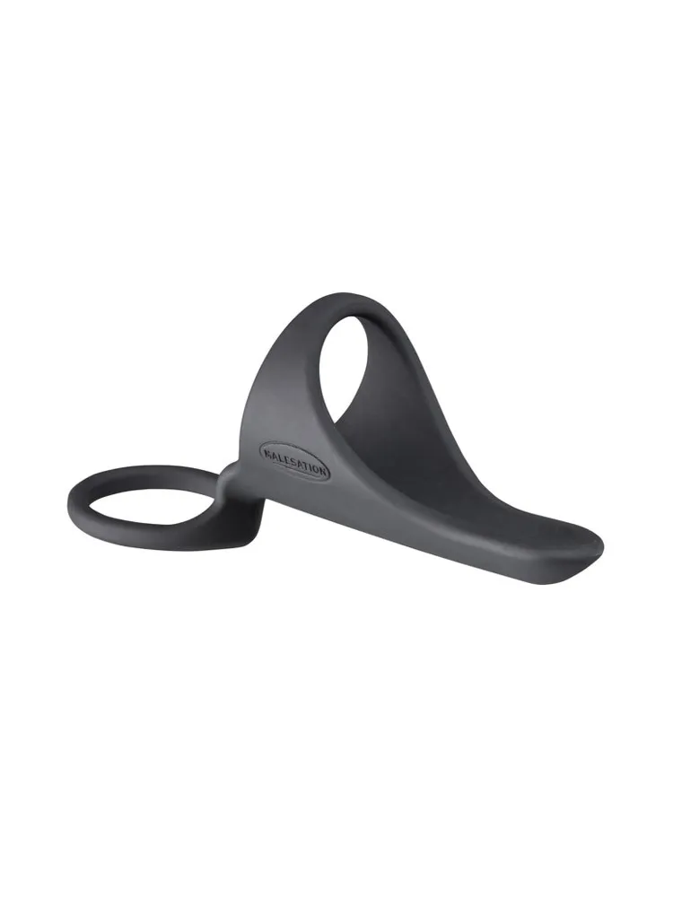 Malesation Cock-Ring Stand-Up: Penis-/Hodenring, schwarz Malesation Cock-Ring Stand-Up: Penis-/Hodenring, schwarz