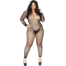 Leg Avenue Bodystocking Im Netz Mit Brilliant 1x-2x Leg Avenue Bodystocking Im Netz Mit Brilliant 1x-2x