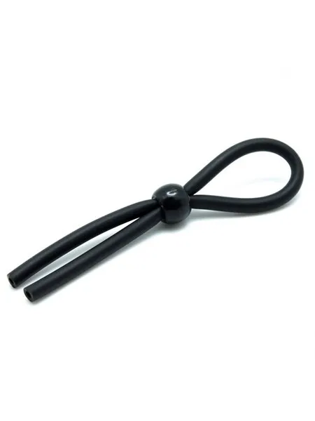 Silikon-Penisschlaufe, schwarz Silikon-Penisschlaufe, schwarz