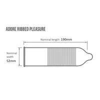 Adore Pleasure Kondome mit Riffeln 144 Stück Adore Pleasure Kondome mit Riffeln 144 Stück