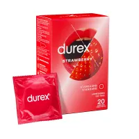 Durex - Kondome mit Erdbeergeschmack - 20 Stücke Durex - Kondome mit Erdbeergeschmack - 20 Stücke