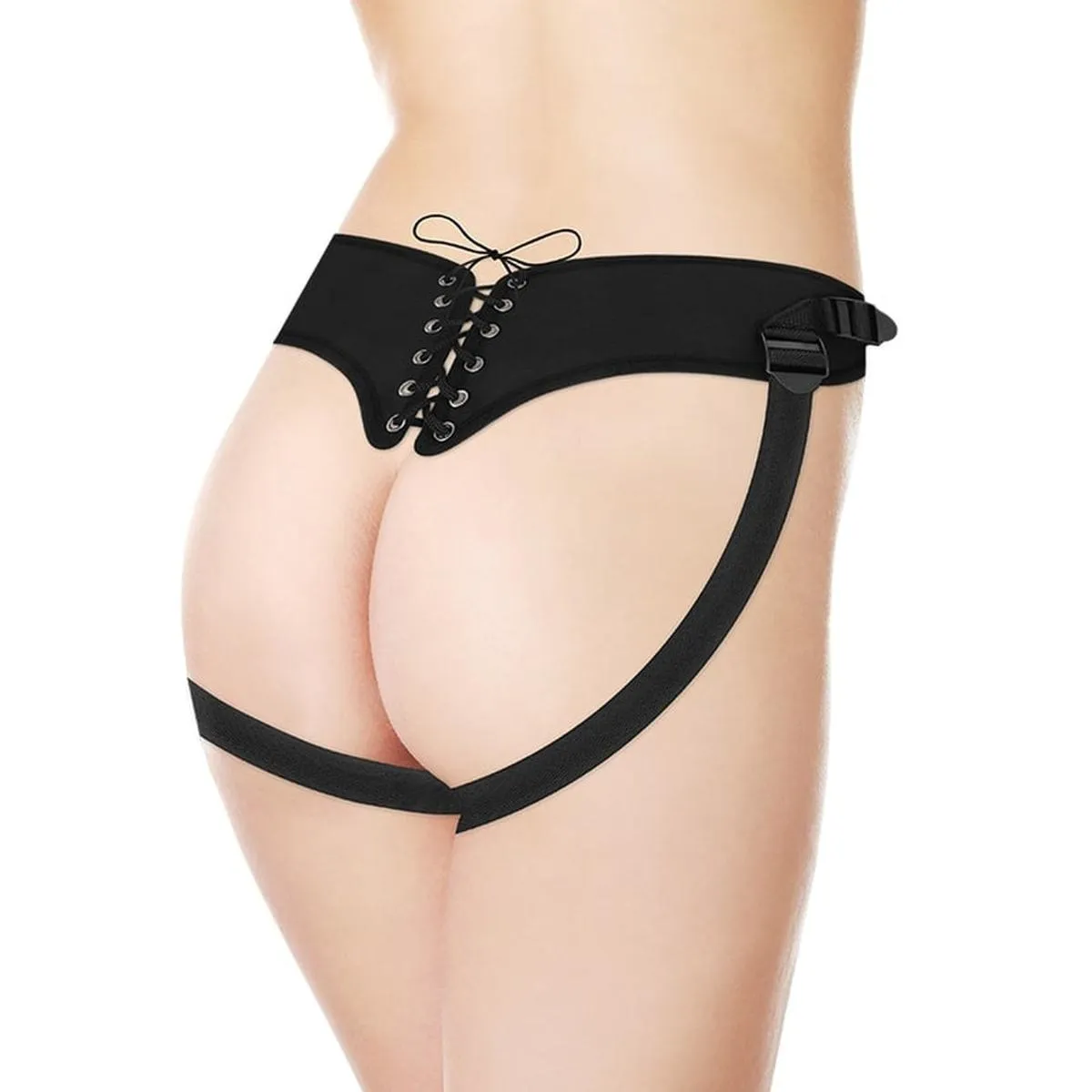 Strap-On "Four Strap Harness" mit Korsett-Verschluss – Bild 3