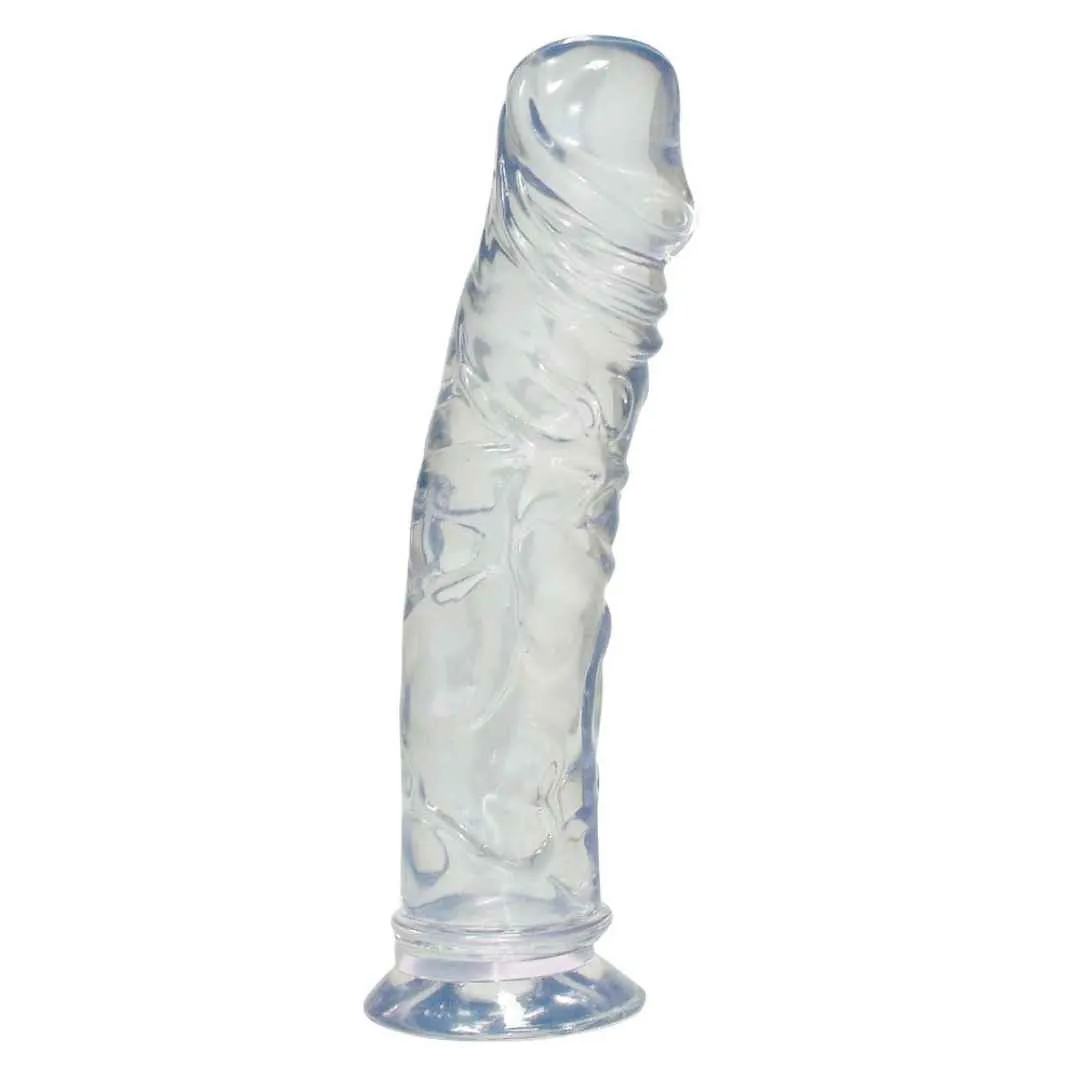 Naturdildo "Crystal Clear Medium Dong" Naturdildo "Crystal Clear Medium Dong"