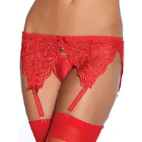 Coquette: Strapsgürtel, rot (One Size) Coquette: Strapsgürtel, rot (One Size)