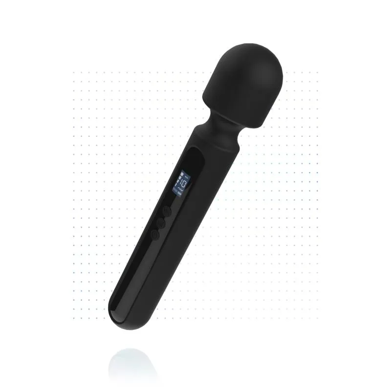 BLAQ - Digitaler Super Wand Vibrator - Schwarz BLAQ - Digitaler Super Wand Vibrator - Schwarz