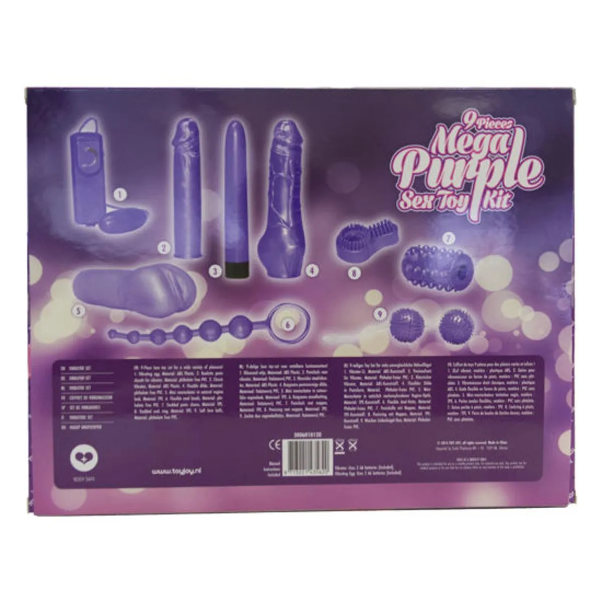 Sextoy-Kit "Mega Purple", 9-teilig – Bild 4