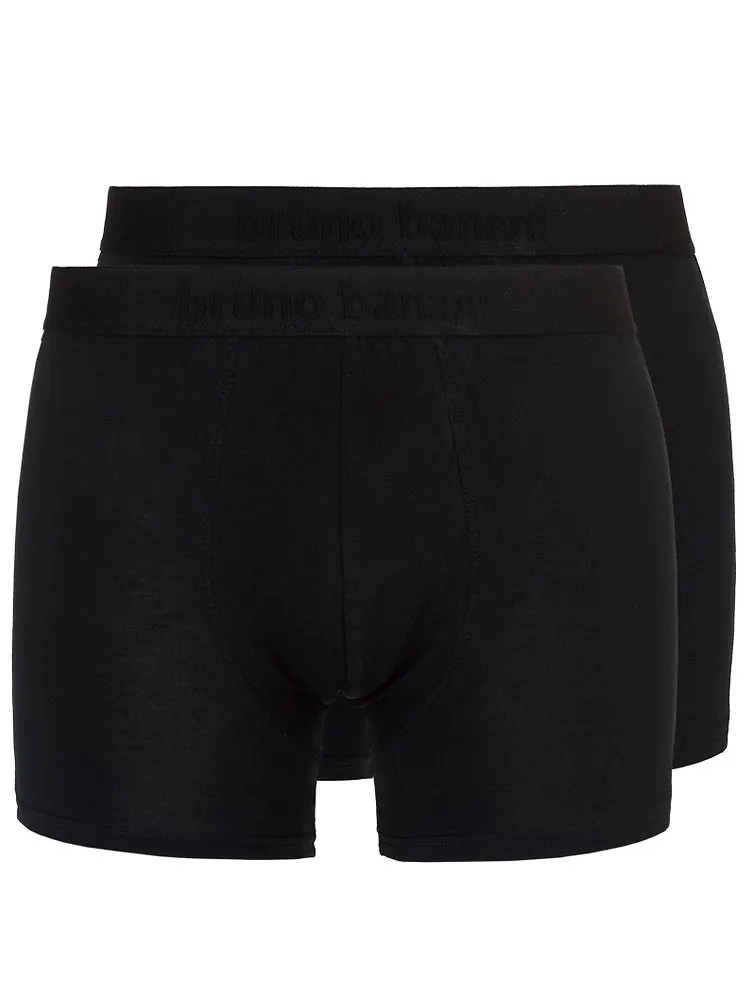 Bruno Banani Flowing: Short 2er Pack, schwarz//schwarz (XL) Bruno Banani Flowing: Short 2er Pack, schwarz//schwarz (XL)