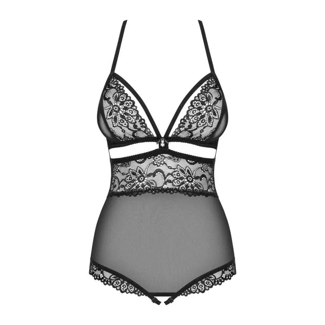 Body ouvert aus Mesh und Spitze – Bild 4