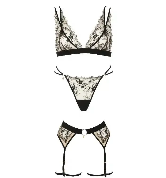 Après Minuit Schwarz 3-teiliges Set