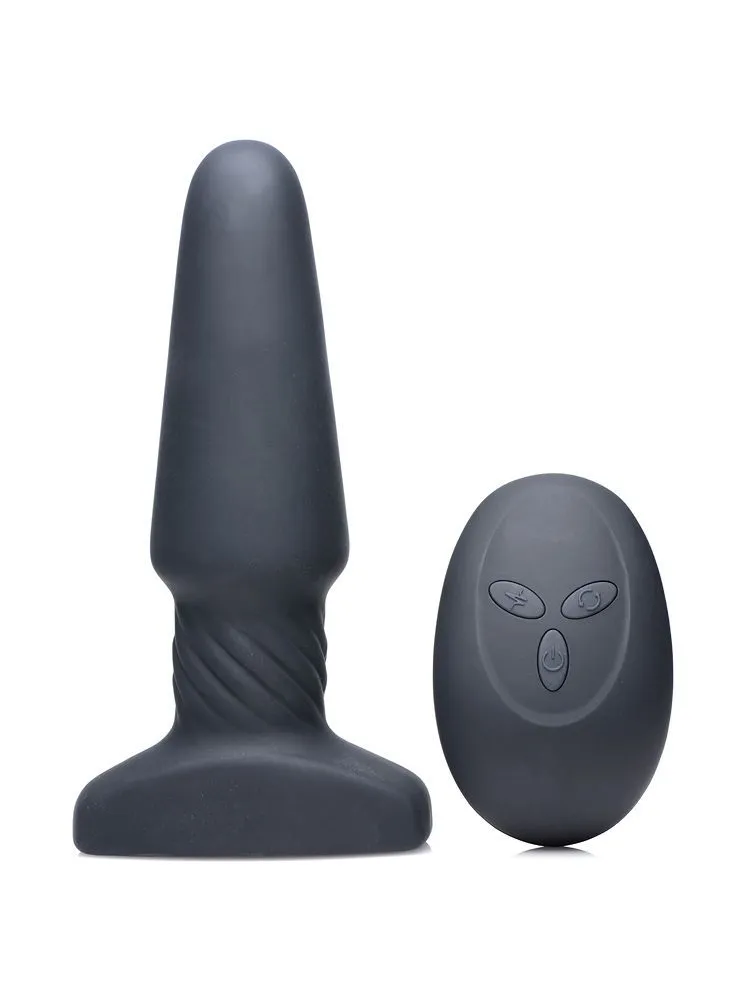 Slim R Smooth Rimming Plug: Vibro-Analplug, schwarz Slim R Smooth Rimming Plug: Vibro-Analplug, schwarz