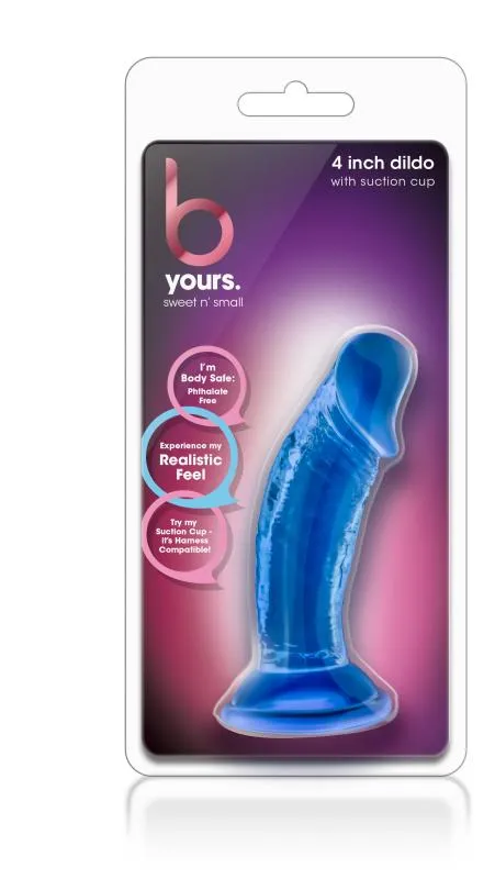 B Yours - Sweet N' Small Dildo mit Saugnapf - Blau – Bild 2