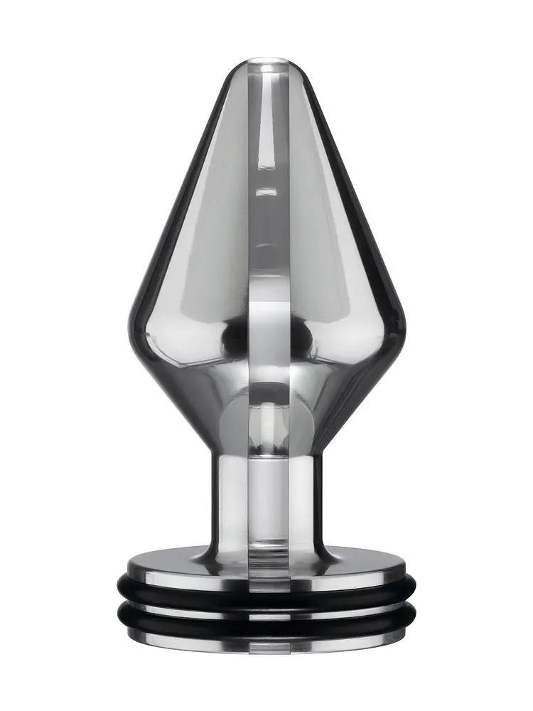 ElectraStim Midi: Elektro-Analplug, silber/schwarz ElectraStim Midi: Elektro-Analplug, silber/schwarz