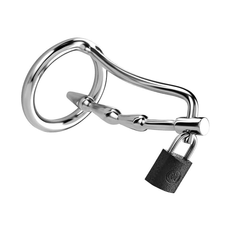 Penisplug mit Schloss, 10,5 cm Penisplug mit Schloss, 10,5 cm