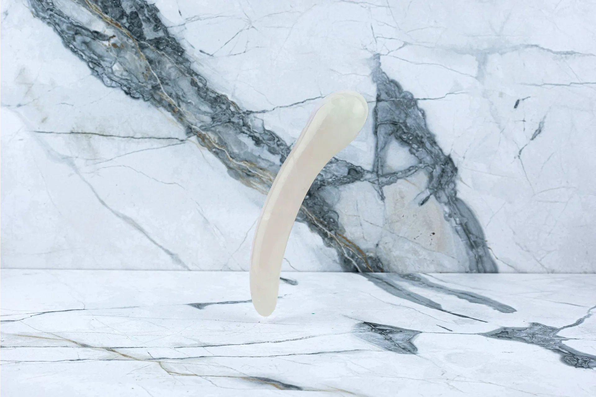 Kristall Dildo Isabella - Rosenquarz – Bild 2