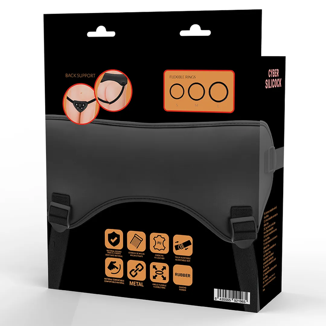 Strap-on Harness mit 3 Silikon-Ringen – Bild 5