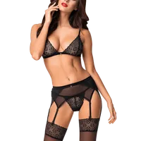 3tlg. Dessous Set aus Mesh Spitze 3tlg. Dessous Set aus Mesh Spitze