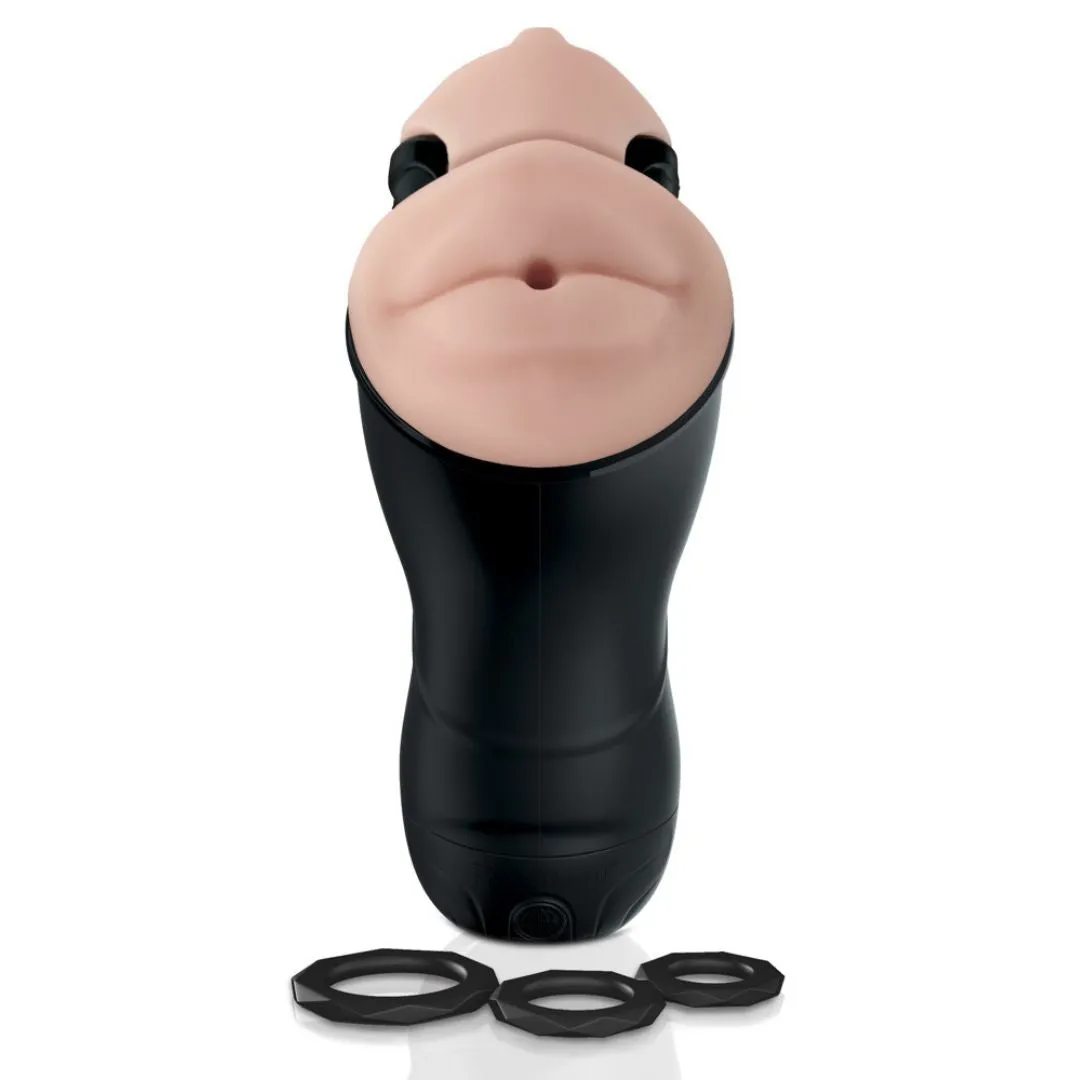 Masturbator „Double Penetration Vibrating Stroker“ mit 2 Öffnungen Masturbator „Double Penetration Vibrating Stroker“ mit 2 Öffnungen