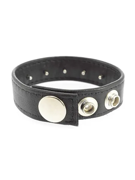 Leder-Penisriemen mit Innendornen, schwarz Leder-Penisriemen mit Innendornen, schwarz