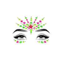 Schmucksticker Gesicht Neon Schmucksticker Gesicht Neon