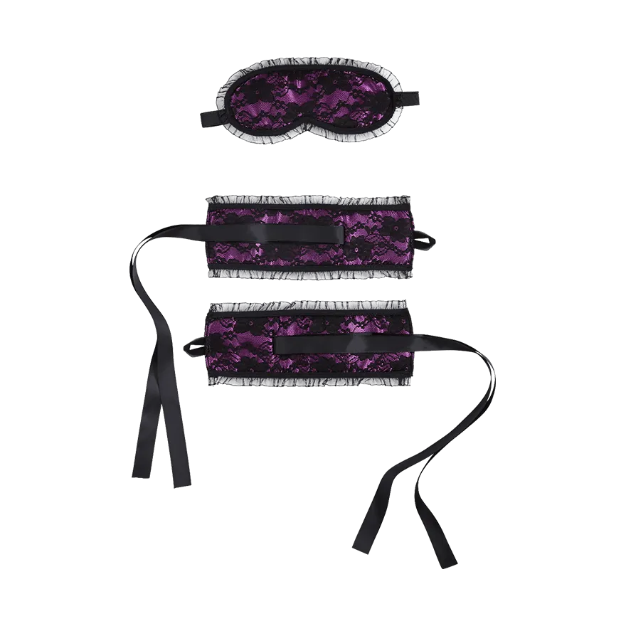 Fesselset mit Augenmaske, 3 Teile Fesselset mit Augenmaske, 3 Teile