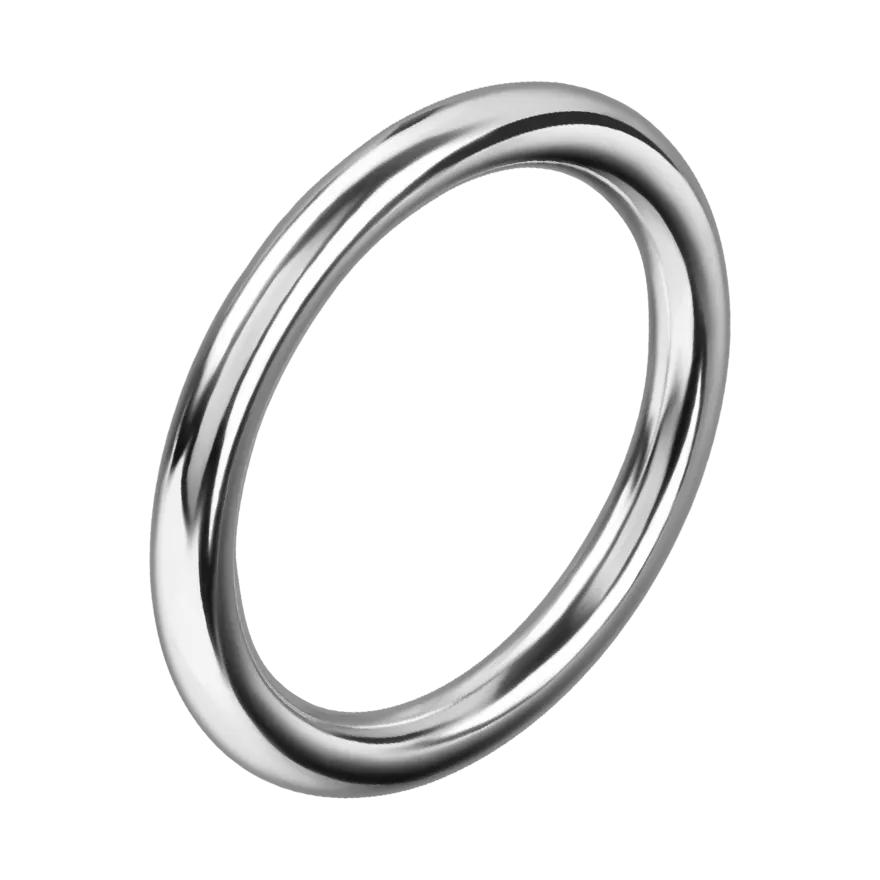 Nahtloser Eisen-Penisring, 4,5 cm Nahtloser Eisen-Penisring, 4,5 cm