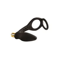 Rocks-Off RO-Zen: Vibro-Analplug mit Penisring, schwarz Rocks-Off RO-Zen: Vibro-Analplug mit Penisring, schwarz