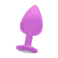 Ouch! Extra Large Diamond Butt Plug: Analplug mit Kristall, lila Ouch! Extra Large Diamond Butt Plug: Analplug mit Kristall, lila