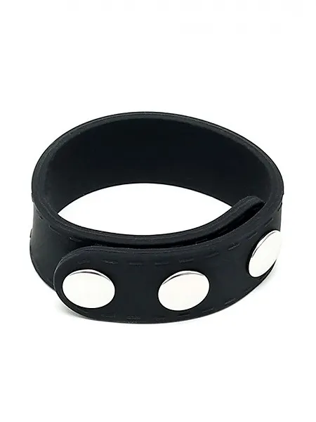 Silikon-Penisriemen, schwarz Silikon-Penisriemen, schwarz