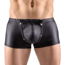 Pants im Mattlook mit strassbesetztem Front-Zip Pants im Mattlook mit strassbesetztem Front-Zip