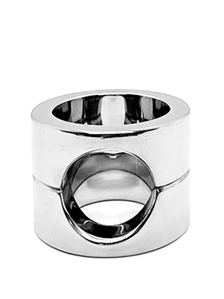 Black Label Cock Ring and Ball Stretcher: Edelstahl-Penis-/Hodenring Black Label Cock Ring and Ball Stretcher: Edelstahl-Penis-/Hodenring