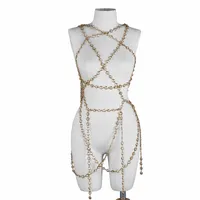 Elif Domanic - Lucita Harnisch aus Glasperlen Größe S Elif Domanic - Lucita Harnisch aus Glasperlen Größe S