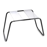 Federnder Sexhocker mit transparenter Sitzfläche Federnder Sexhocker mit transparenter Sitzfläche
