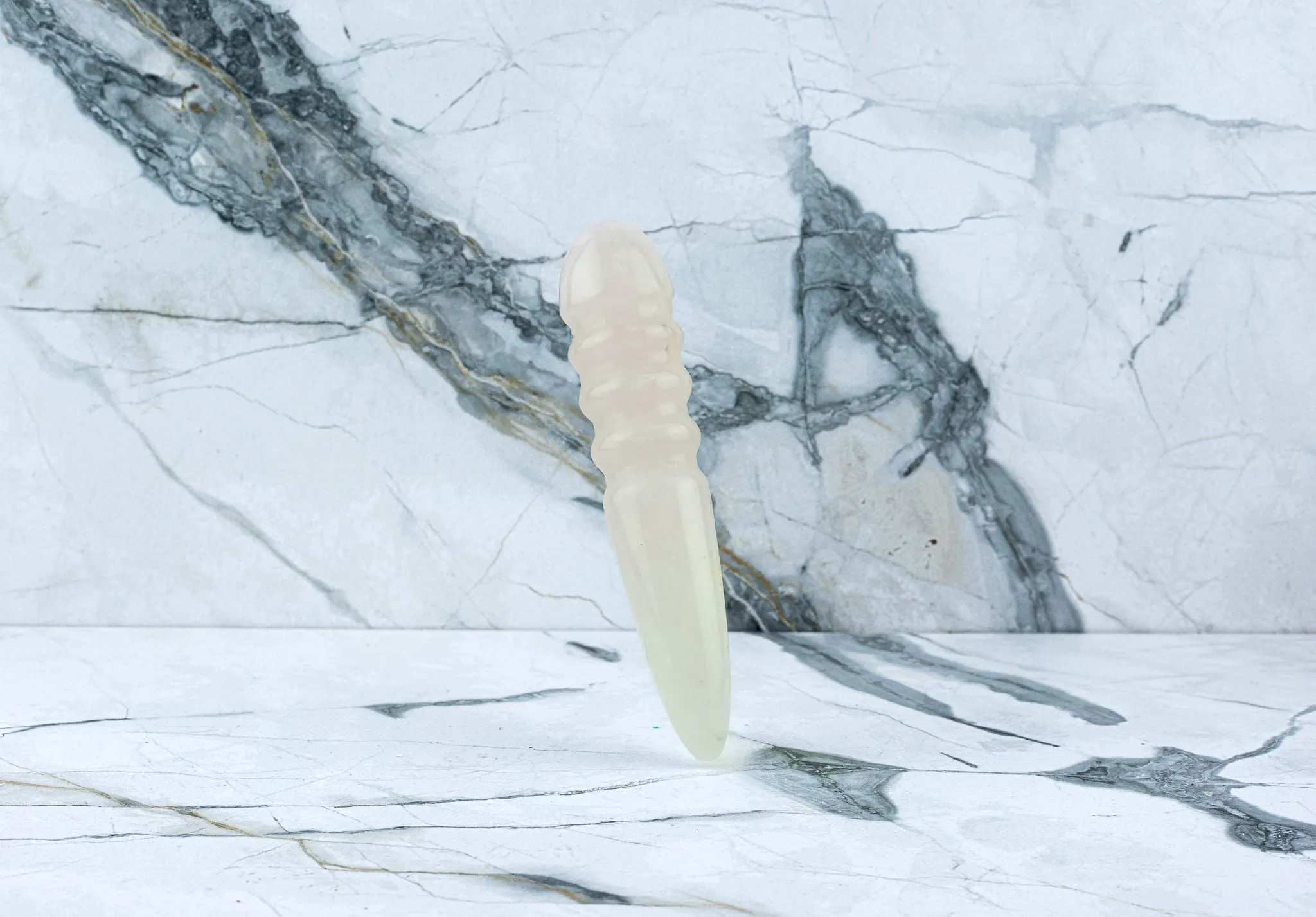 Kristall Dildo Julia - Rosenquarz – Bild 2