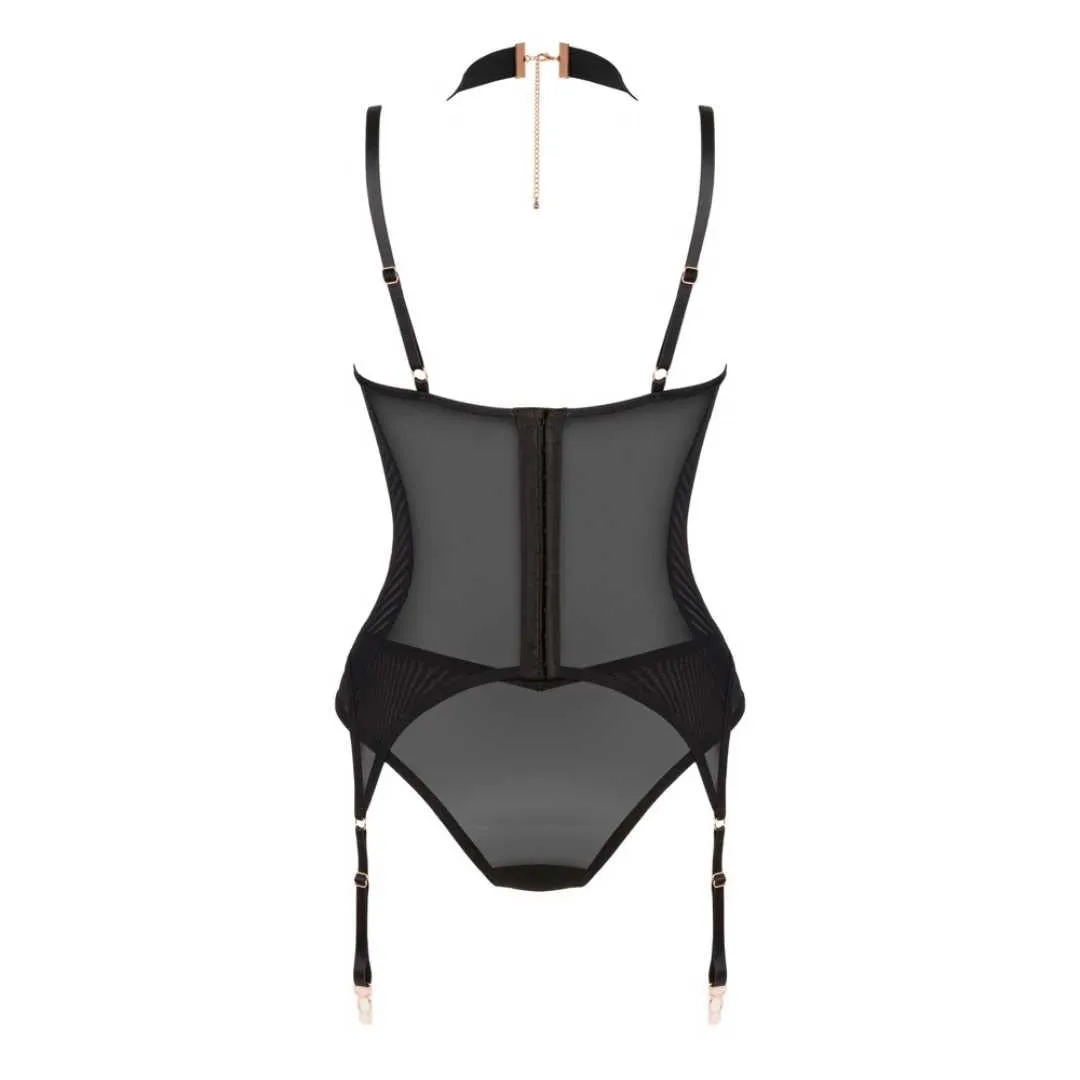 Strapshemd plus Slip „Brasica“ aus Stretchtüll – Bild 4