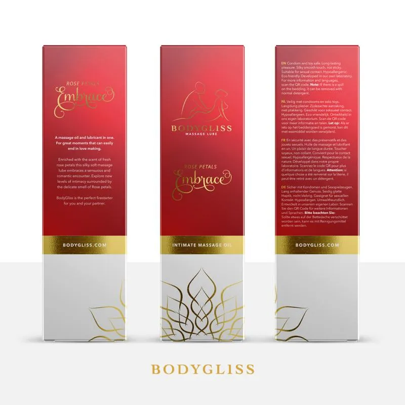 BodyGliss - Massageöl und Gleitmittel in 1 Rosenblüten -150 ml – Bild 3