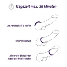 AMORELIE Joy »Dance« Penisring mit Vibration