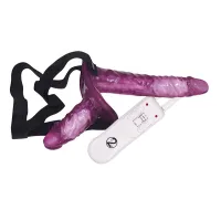 Vibratorischer Strap-On Duo-Vibrator - Lila Vibratorischer Strap-On Duo-Vibrator - Lila