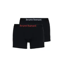 Bruno Banani Flowing: Short 2er Pack, schwarz/weiß/rot (M) Bruno Banani Flowing: Short 2er Pack, schwarz/weiß/rot (M)