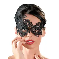 Augenmaske mit Stickerei, schwarz Augenmaske mit Stickerei, schwarz