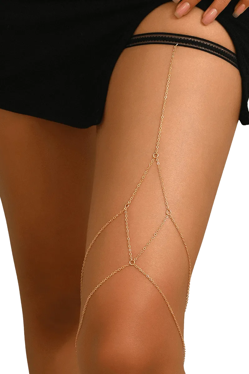 Oberschenkelschmuck - Ketten gold Oberschenkelschmuck - Ketten gold