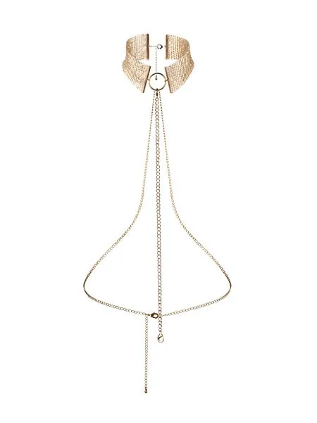 Bijoux Indiscrets Désir Métallique: Halsfessel mit Kette, gold Bijoux Indiscrets Désir Métallique: Halsfessel mit Kette, gold